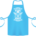 Funny Im a Mechanic No Wont Fix For Free Cotton Apron 100% Organic Turquoise