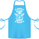 Funny Im a Mechanic No Wont Fix For Free Cotton Apron 100% Organic Turquoise