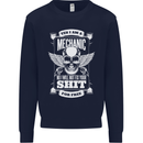 Funny Im a Mechanic No Wont Fix For Free Kids Sweatshirt Jumper Navy Blue