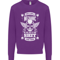 Funny Im a Mechanic No Wont Fix For Free Kids Sweatshirt Jumper Purple