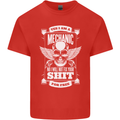Funny Im a Mechanic No Wont Fix For Free Kids T-Shirt Childrens Red
