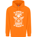 Funny Im a Mechanic No Wont Fix For Free Mens 80% Cotton Hoodie Orange