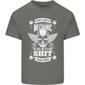Funny Im a Mechanic No Wont Fix For Free Mens Cotton T-Shirt Tee Top Charcoal