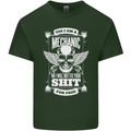 Funny Im a Mechanic No Wont Fix For Free Mens Cotton T-Shirt Tee Top Forest Green