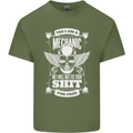 Funny Im a Mechanic No Wont Fix For Free Mens Cotton T-Shirt Tee Top Military Green
