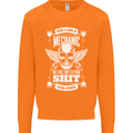 Funny Im a Mechanic No Wont Fix For Free Mens Sweatshirt Jumper Orange