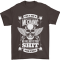 Funny Im a Mechanic No Wont Fix For Free Mens T-Shirt 100% Cotton Dark Chocolate