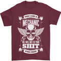 Funny Im a Mechanic No Wont Fix For Free Mens T-Shirt 100% Cotton Maroon