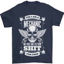 Funny Im a Mechanic No Wont Fix For Free Mens T-Shirt 100% Cotton Navy Blue