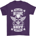 Funny Im a Mechanic No Wont Fix For Free Mens T-Shirt 100% Cotton Purple