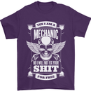 Funny Im a Mechanic No Wont Fix For Free Mens T-Shirt 100% Cotton Purple