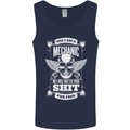 Funny Im a Mechanic No Wont Fix For Free Mens Vest Tank Top Navy Blue