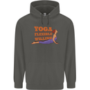 Funny Inspirational Yoga Childrens Kids Hoodie Storm Grey