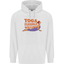 Funny Inspirational Yoga Childrens Kids Hoodie White