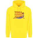 Funny Inspirational Yoga Childrens Kids Hoodie Yellow