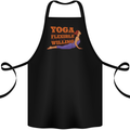 Funny Inspirational Yoga Cotton Apron 100% Organic Black
