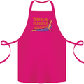 Funny Inspirational Yoga Cotton Apron 100% Organic Pink
