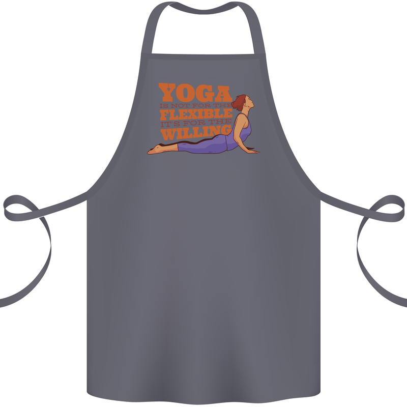 Funny Inspirational Yoga Cotton Apron 100% Organic Steel