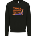 Funny Inspirational Yoga Kids Sweatshirt Jumper Black
