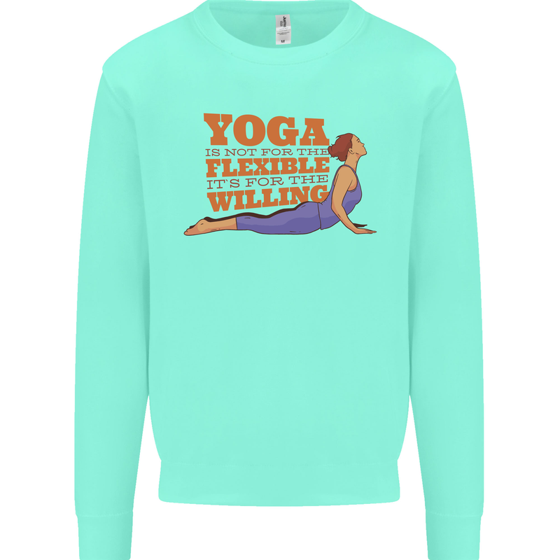 Funny Inspirational Yoga Kids Sweatshirt Jumper Peppermint