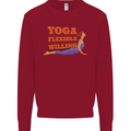 Funny Inspirational Yoga Kids Sweatshirt Jumper Red