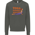Funny Inspirational Yoga Kids Sweatshirt Jumper Storm Grey