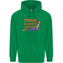 Funny Inspirational Yoga Mens 80% Cotton Hoodie Irish Green