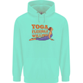 Funny Inspirational Yoga Mens 80% Cotton Hoodie Peppermint