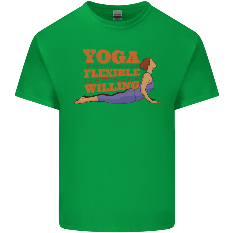 Funny Inspirational Yoga Mens Cotton T-Shirt Tee Top Irish Green