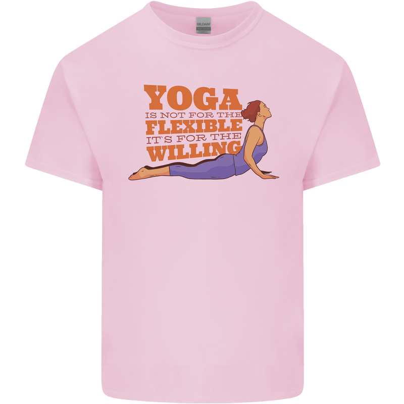 Funny Inspirational Yoga Mens Cotton T-Shirt Tee Top Light Pink