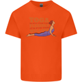 Funny Inspirational Yoga Mens Cotton T-Shirt Tee Top Orange