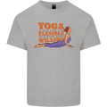 Funny Inspirational Yoga Mens Cotton T-Shirt Tee Top Sports Grey