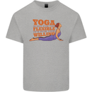 Funny Inspirational Yoga Mens Cotton T-Shirt Tee Top Sports Grey