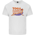 Funny Inspirational Yoga Mens Cotton T-Shirt Tee Top White