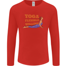 Funny Inspirational Yoga Mens Long Sleeve T-Shirt Red