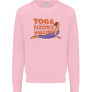 Funny Inspirational Yoga Mens Sweatshirt Jumper Light Pink