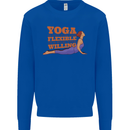 Funny Inspirational Yoga Mens Sweatshirt Jumper Royal Blue