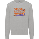 Funny Inspirational Yoga Mens Sweatshirt Jumper Sports Grey