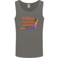 Funny Inspirational Yoga Mens Vest Tank Top Charcoal