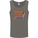 Funny Inspirational Yoga Mens Vest Tank Top Charcoal