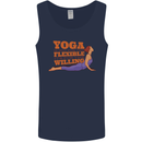 Funny Inspirational Yoga Mens Vest Tank Top Navy Blue