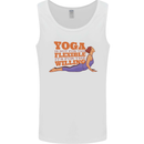 Funny Inspirational Yoga Mens Vest Tank Top White