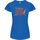 Funny Inspirational Yoga Womens Petite Cut T-Shirt Royal Blue