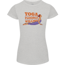 Funny Inspirational Yoga Womens Petite Cut T-Shirt Sports Grey
