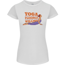 Funny Inspirational Yoga Womens Petite Cut T-Shirt White