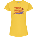 Funny Inspirational Yoga Womens Petite Cut T-Shirt Yellow