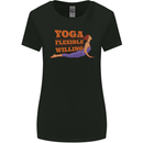 Funny Inspirational Yoga Womens Wider Cut T-Shirt Black