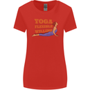 Funny Inspirational Yoga Womens Wider Cut T-Shirt Red