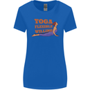 Funny Inspirational Yoga Womens Wider Cut T-Shirt Royal Blue