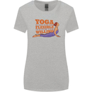 Funny Inspirational Yoga Womens Wider Cut T-Shirt Sports Grey